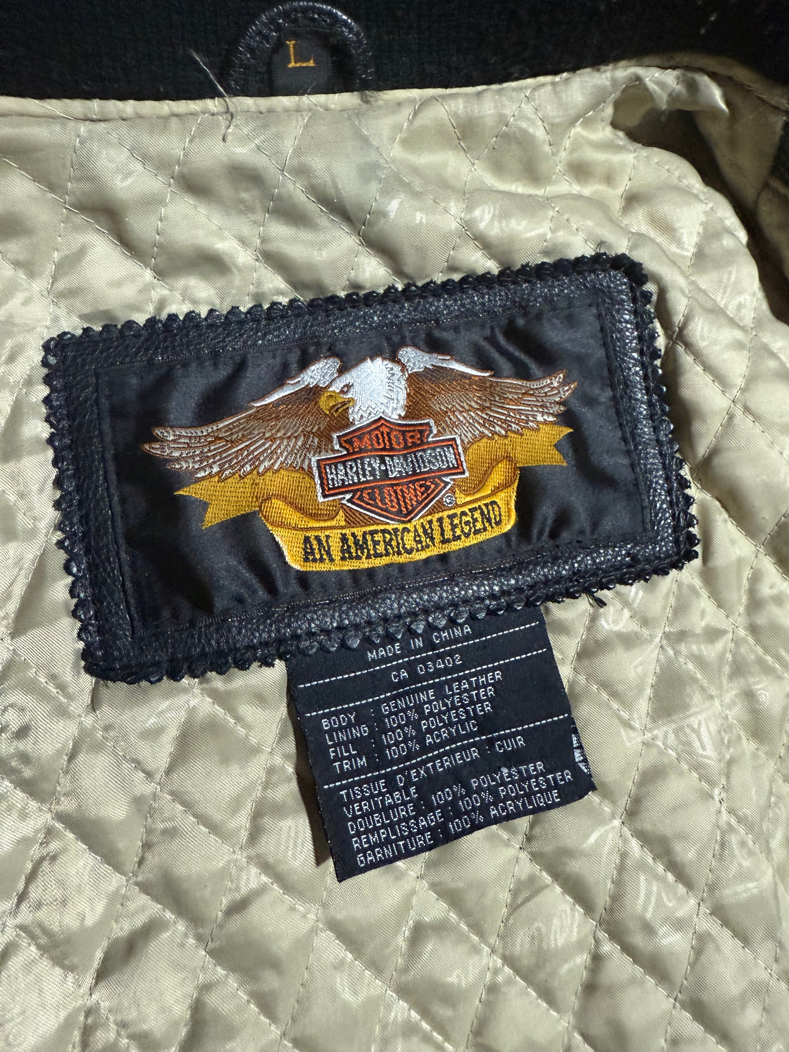 Vintage Harley Davidson Milwaukee Leather Jacket (L)