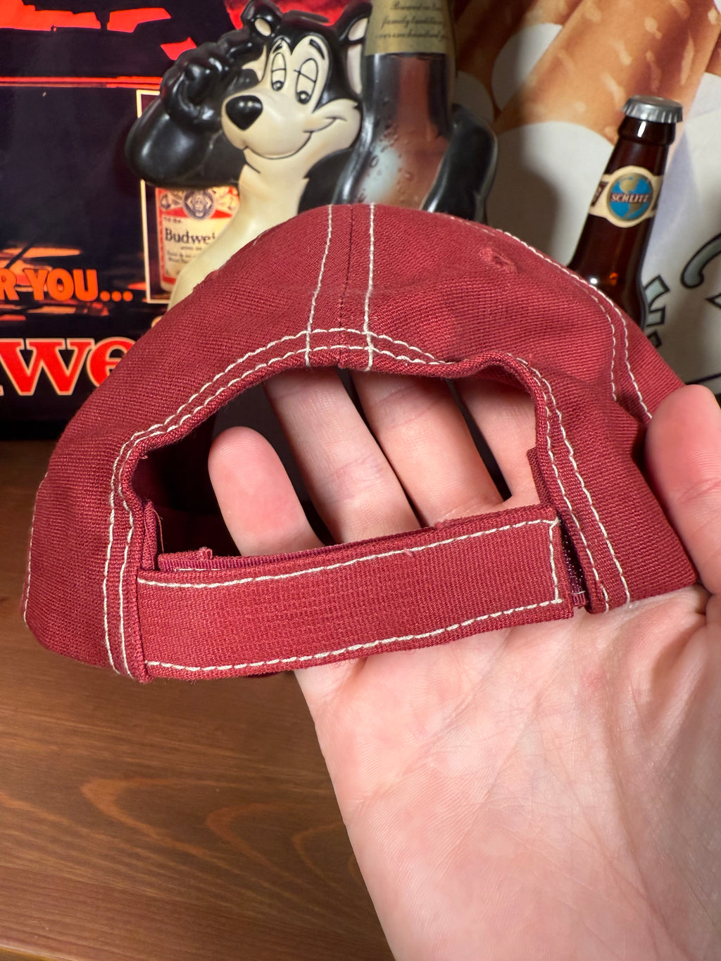 Vintage Y2K Crows Hybrids Red K Products Hat