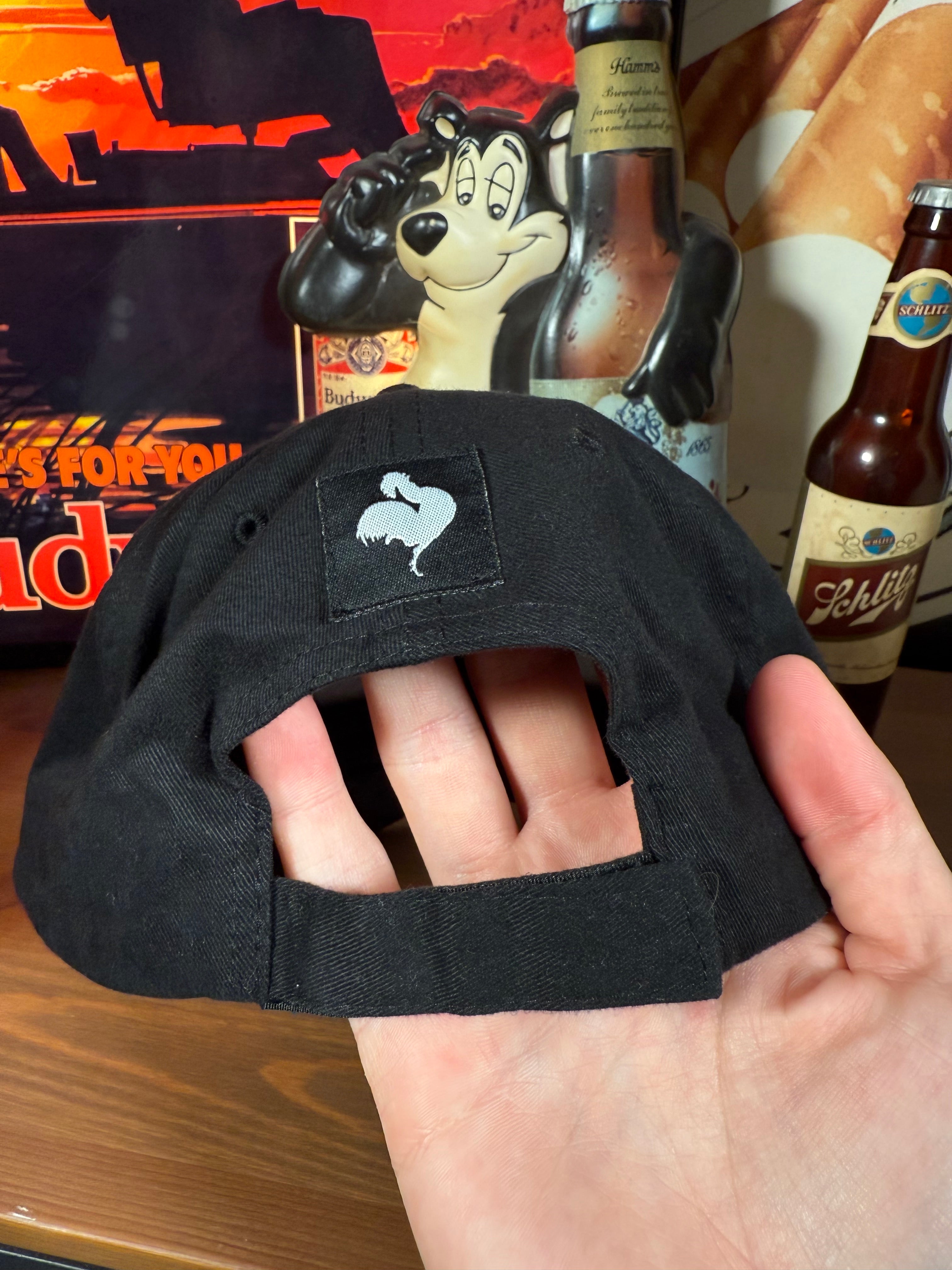 Vintage Y2K Crows Seed Black and White K Products Hat