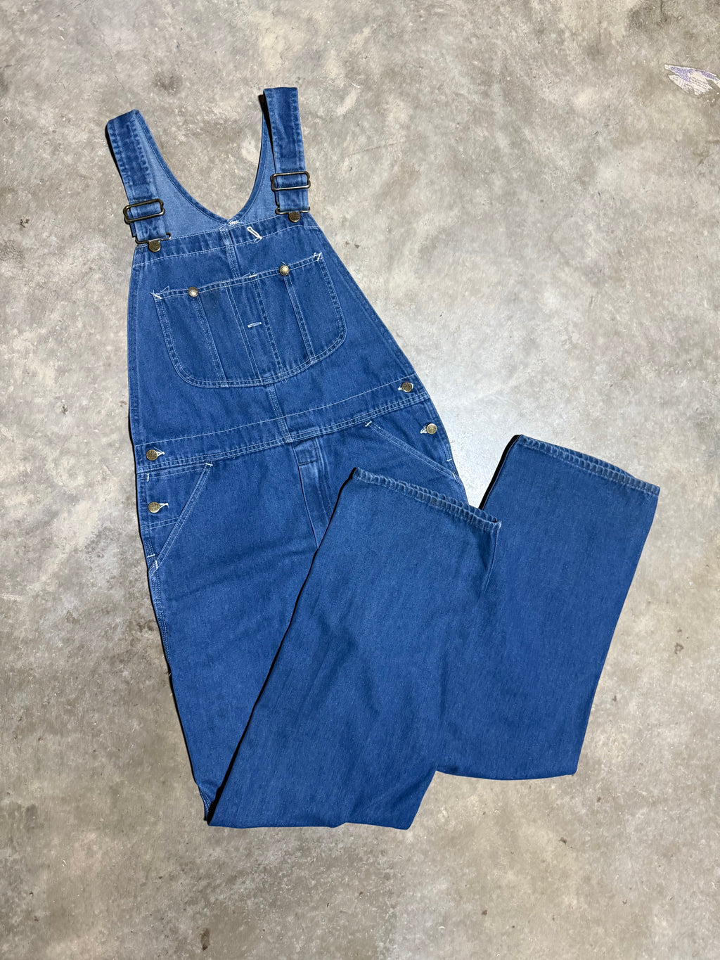 True Vintage Sears Wear Tuff Denim Overalls (36x32)