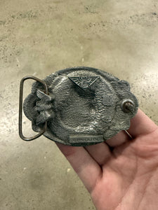 Vintage 1996 Wolf Belt Buckle