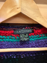 Load image into Gallery viewer, Vintage 90s Counterparts Rainbow Knit Cardigan Sweater (L)
