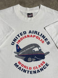 Vintage Early 90s United Airlines Indianapolis Tee (L)