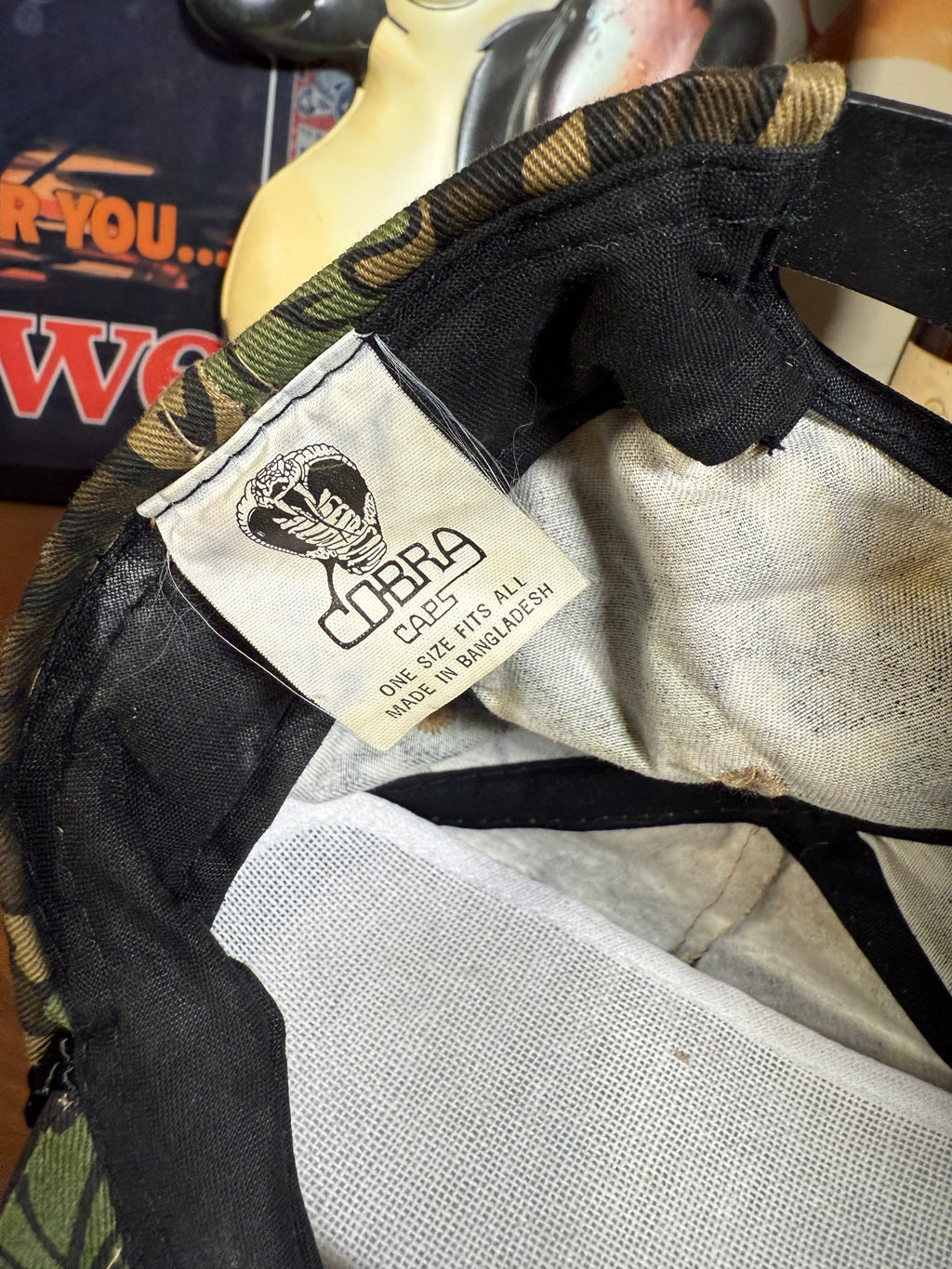 Vintage Nalco Chemical Co Camo Snapback Hat