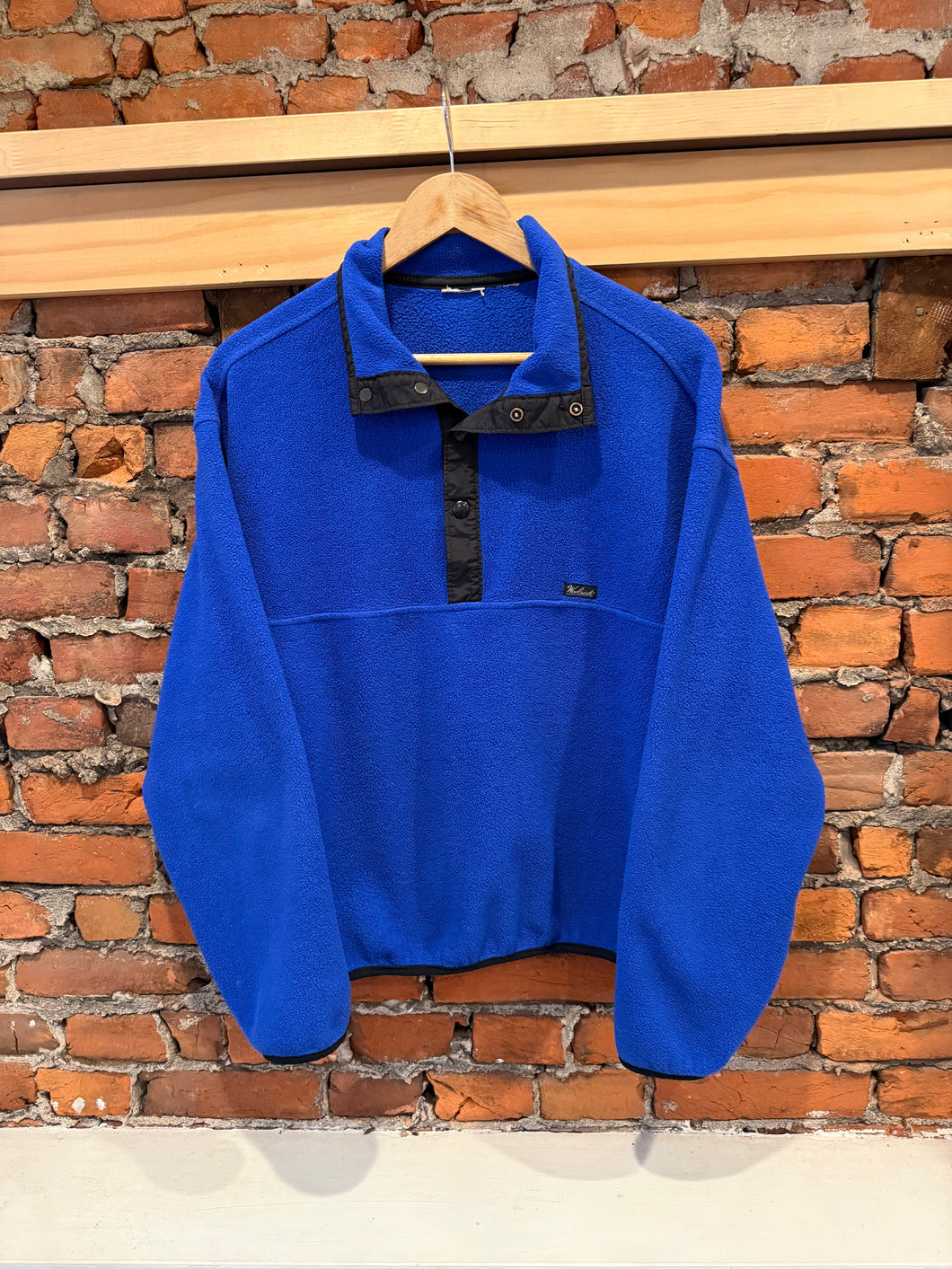 Vintage Blue Woolrich Fleece Pullover (M)