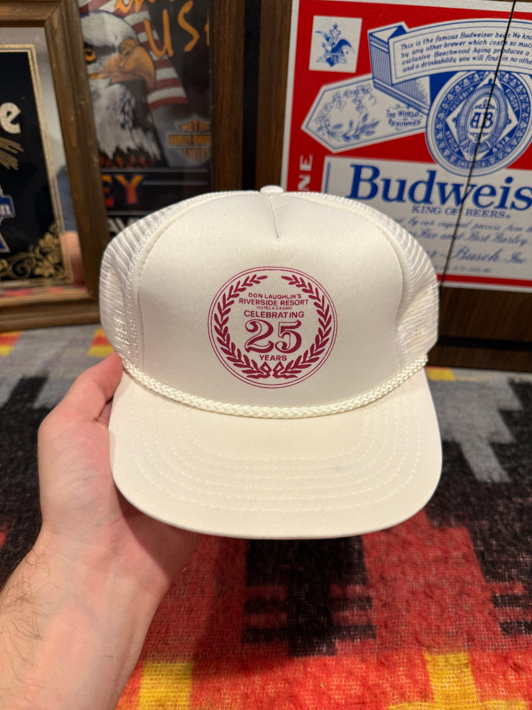 Vintage Riverside Casino 25th Anniversary Trucker Hat