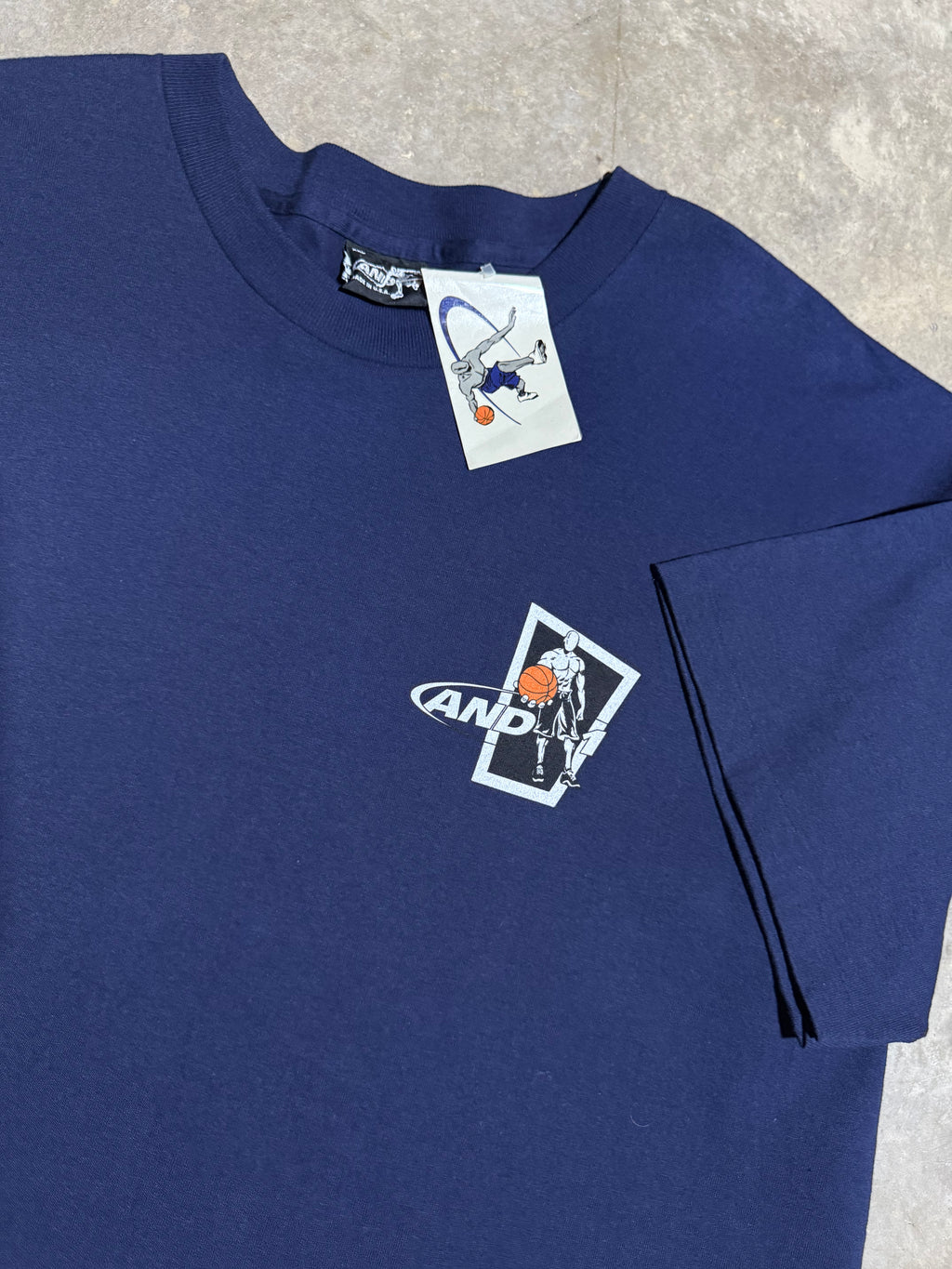 Vintage Unworn And1 Double Sided Blue Tee (2XL)