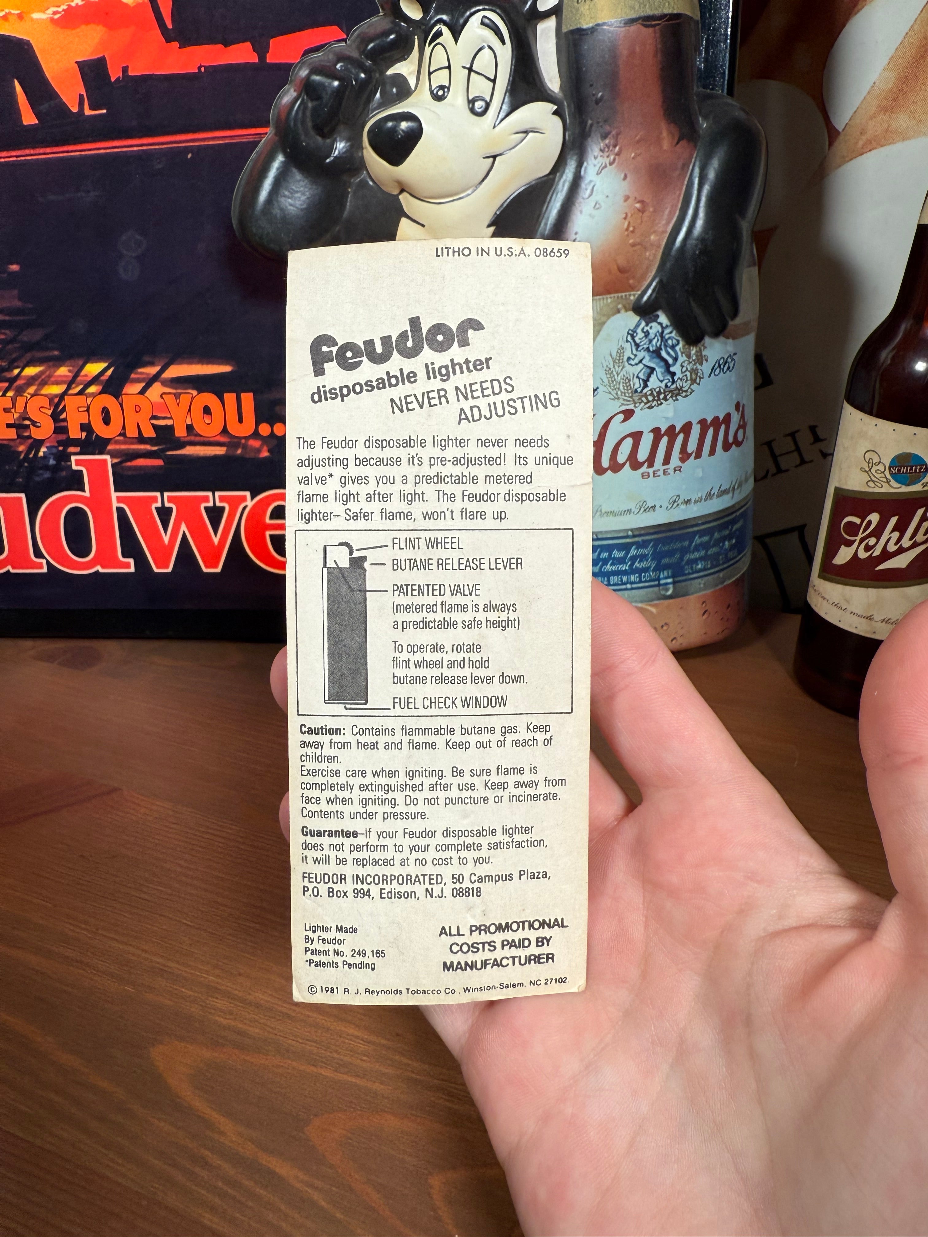 Vintage 1981 Camel Cigarettes Unopened Lighter