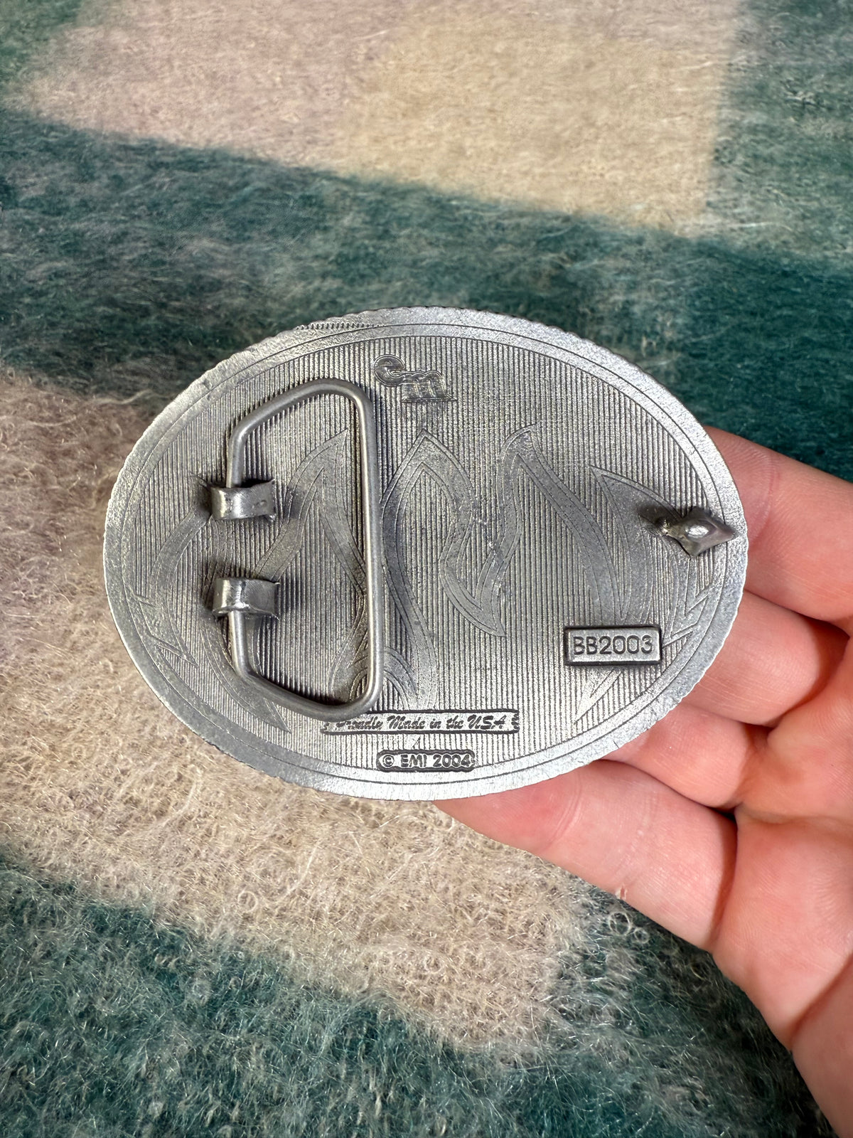 Vintage 2000s Flames Belt Buckle