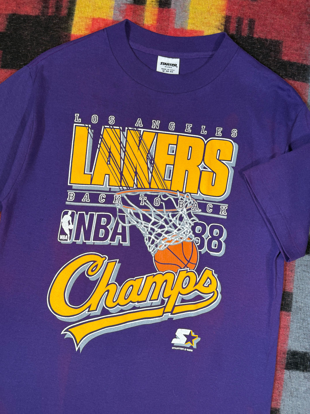 Vintage 1988 Los Angeles Lakers Starter Tee (S)