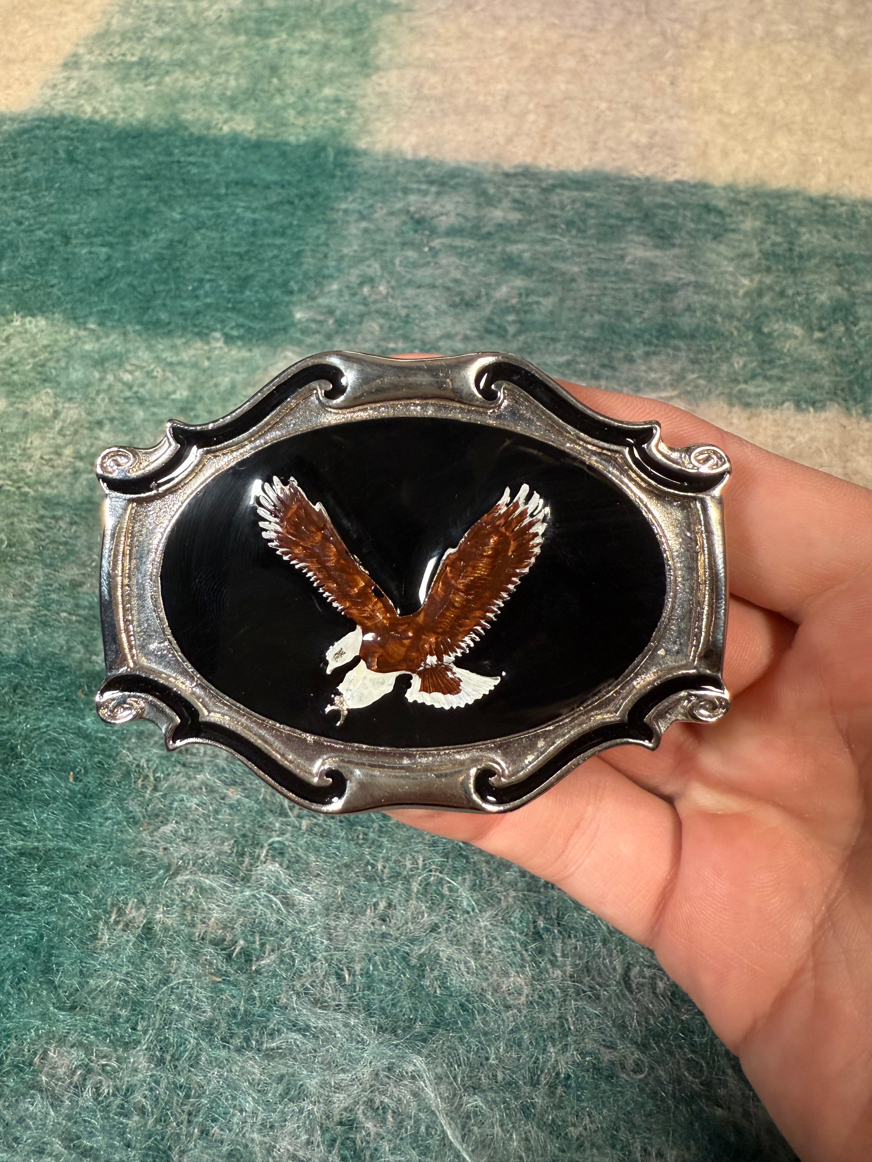 Vintage 1984 Eagle Belt Buckle