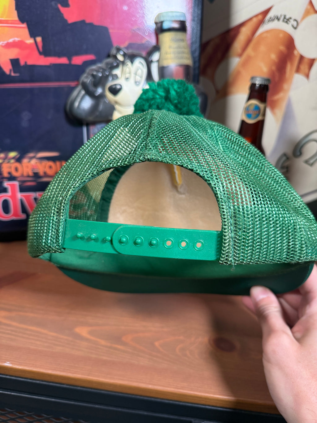 Vintage Greenleaf Custom Meat Short Brim Trucker Hat