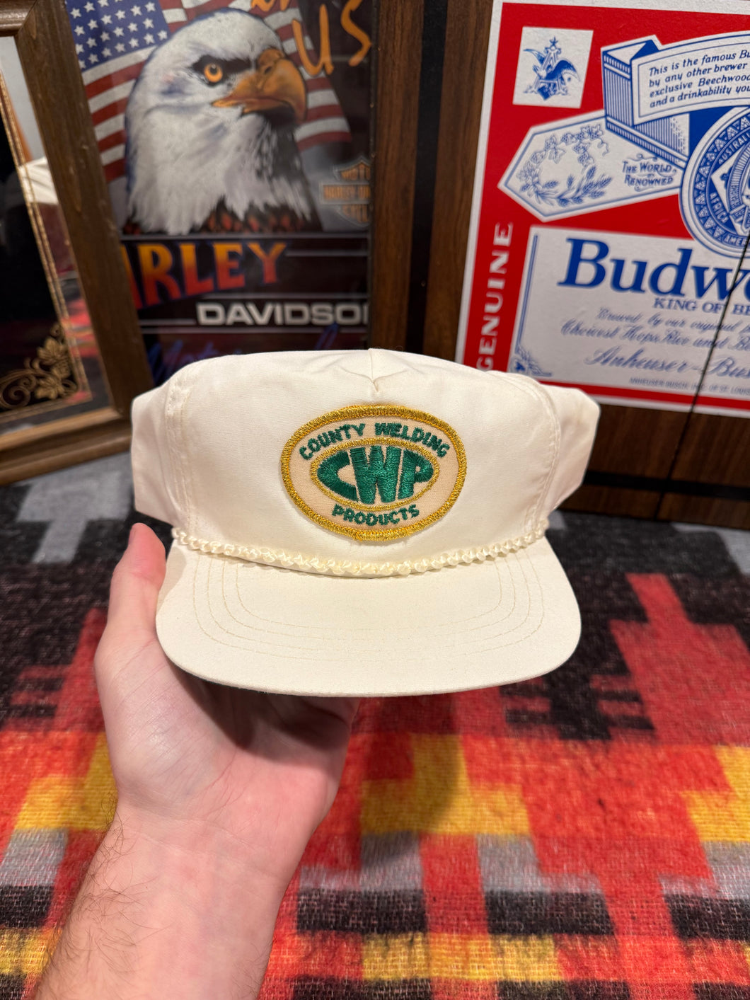 Vintage 80s County Welding Patch Hat