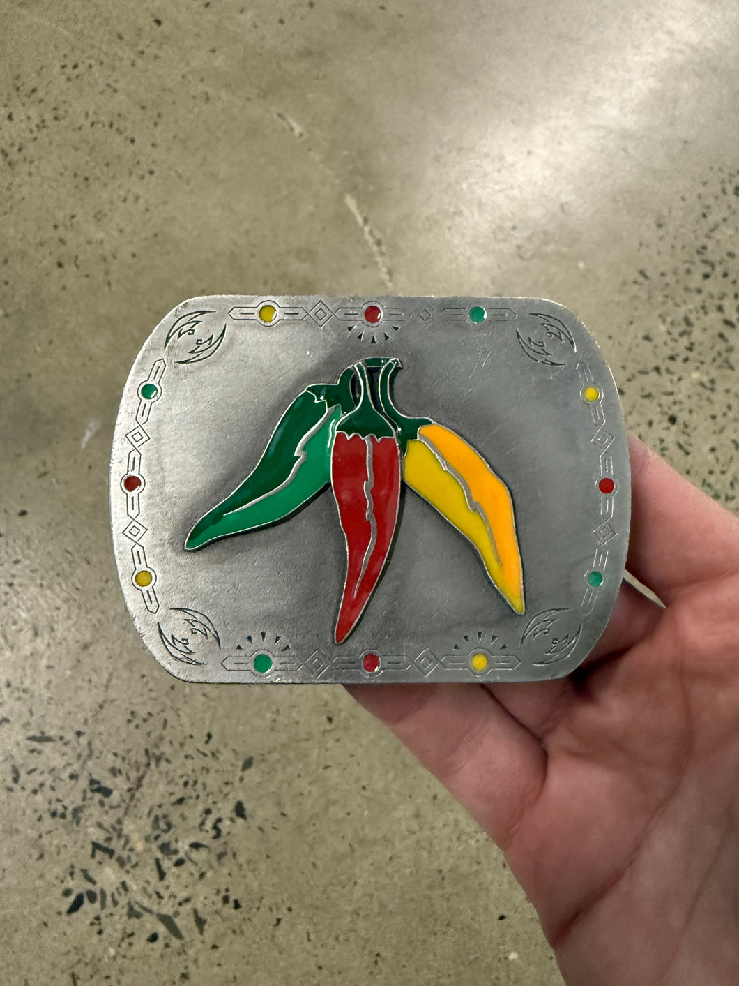 Vintage Peppers Belt Buckle