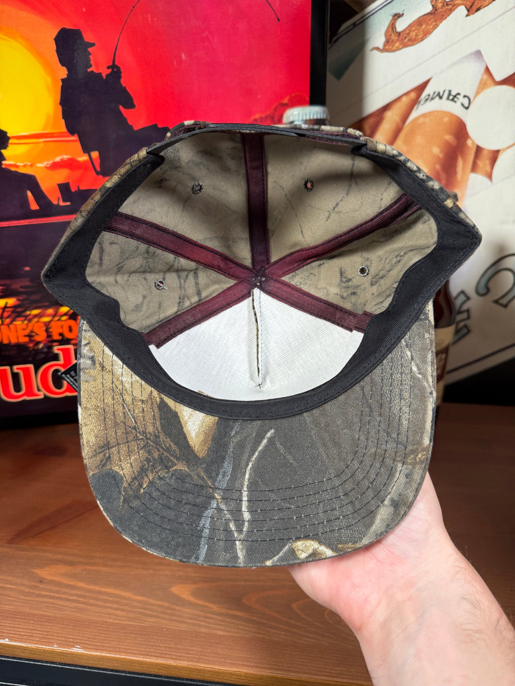 Vintage Crow’s Seed K Products Snapback Camo Hat