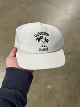 Load image into Gallery viewer, Vintage Galveston Island White Trucker Hat
