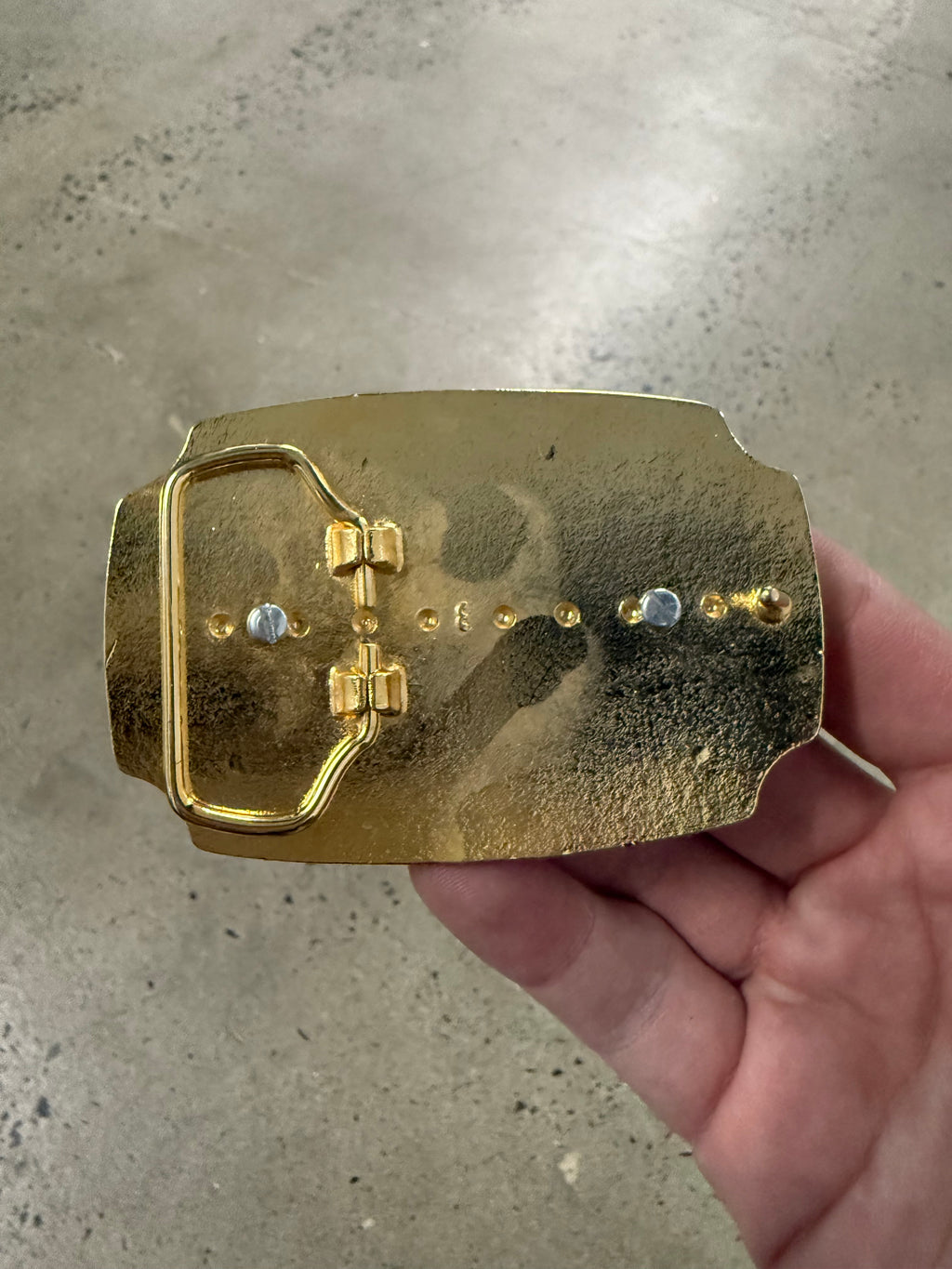 Vintage Gold Free Masons Belt Buckle