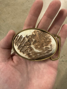 Vintage Western Rock Belt Buckle