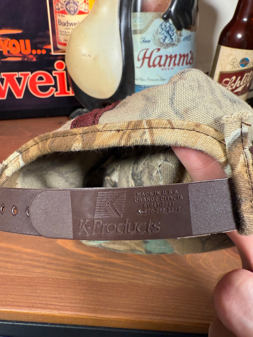 Vintage Golden Harvest Duck Camo K Products Snapback