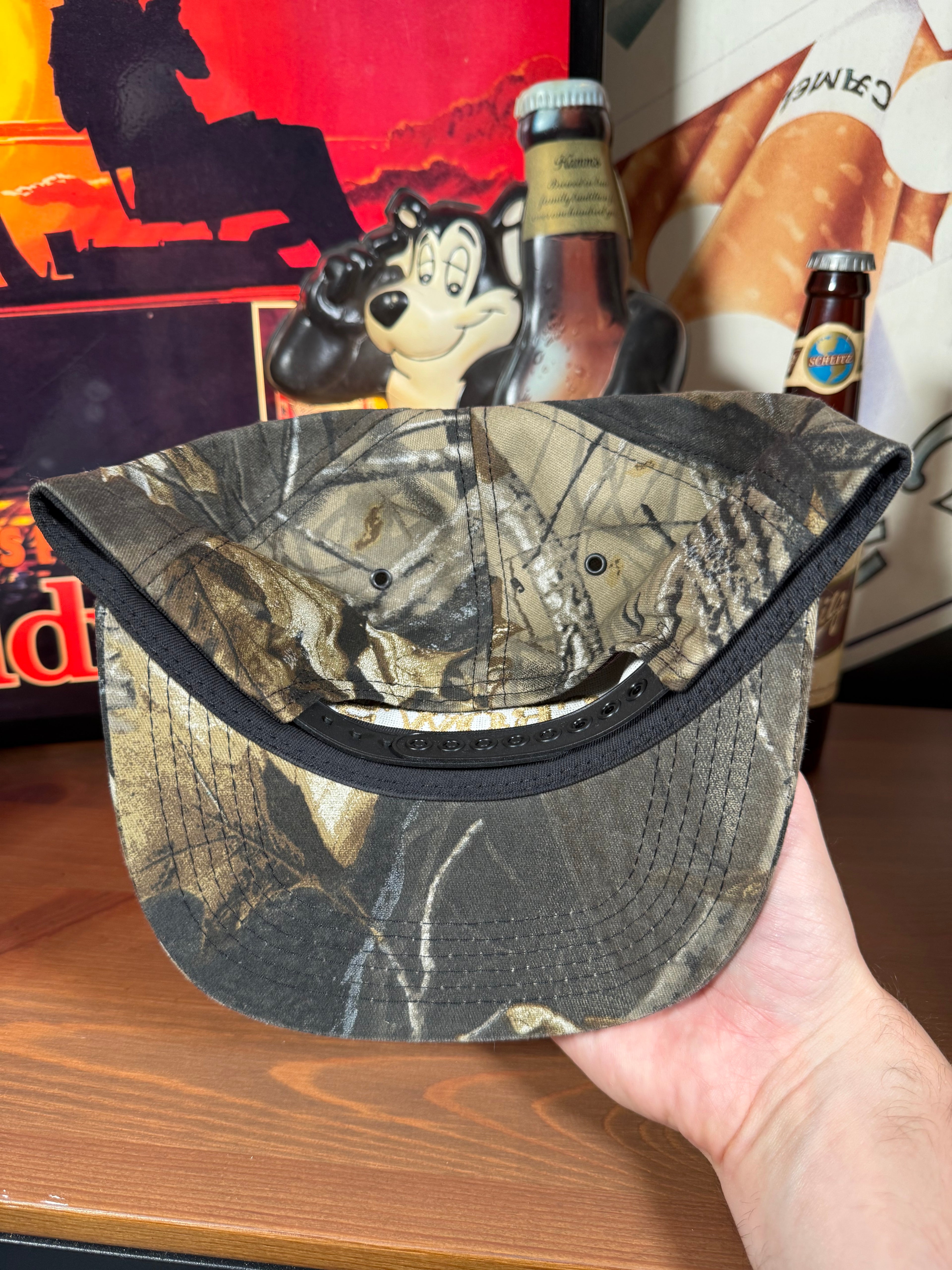 Vintage Crow’s Seed K Products Snapback Camo Hat