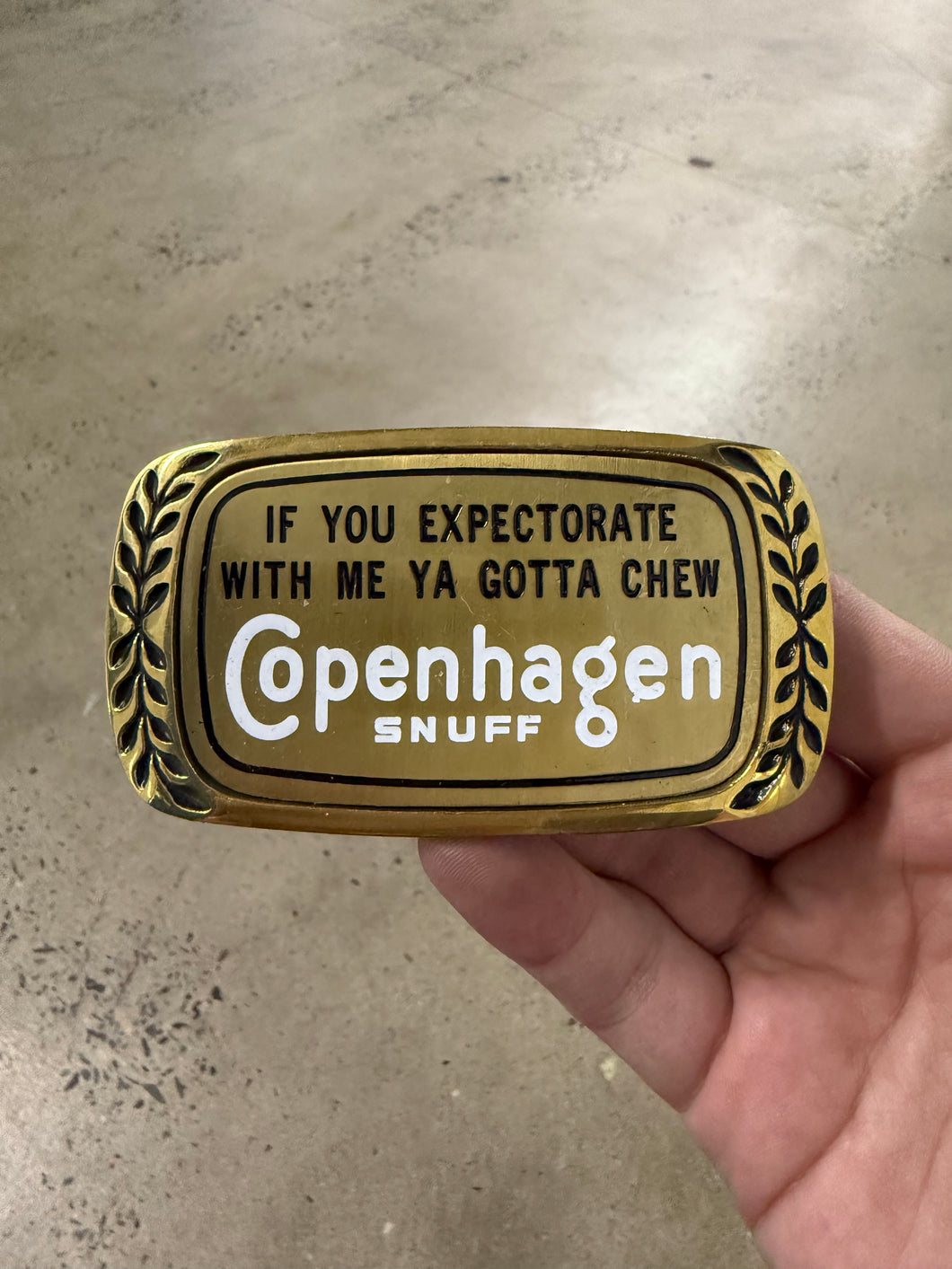 Vintage Copenhagen Snuff Belt Buckle