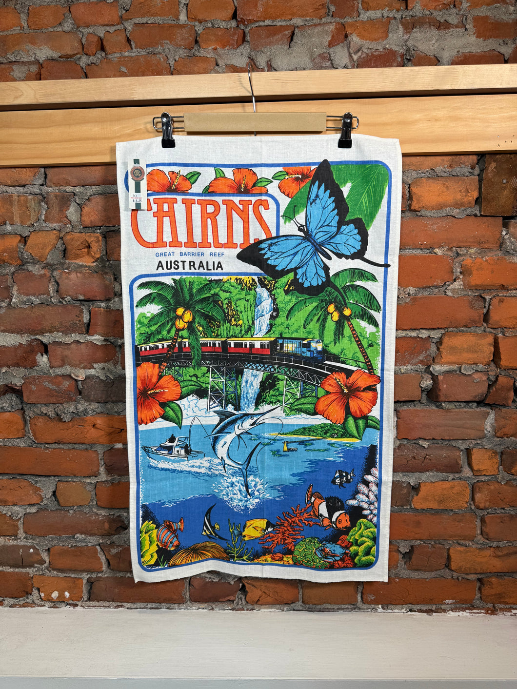 Vintage Great Barrier Reef Australia Tapestry Wall Hang
