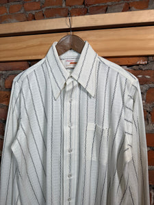 Vintage 70s Arrow Knits Striped Collared Shirt (M)
