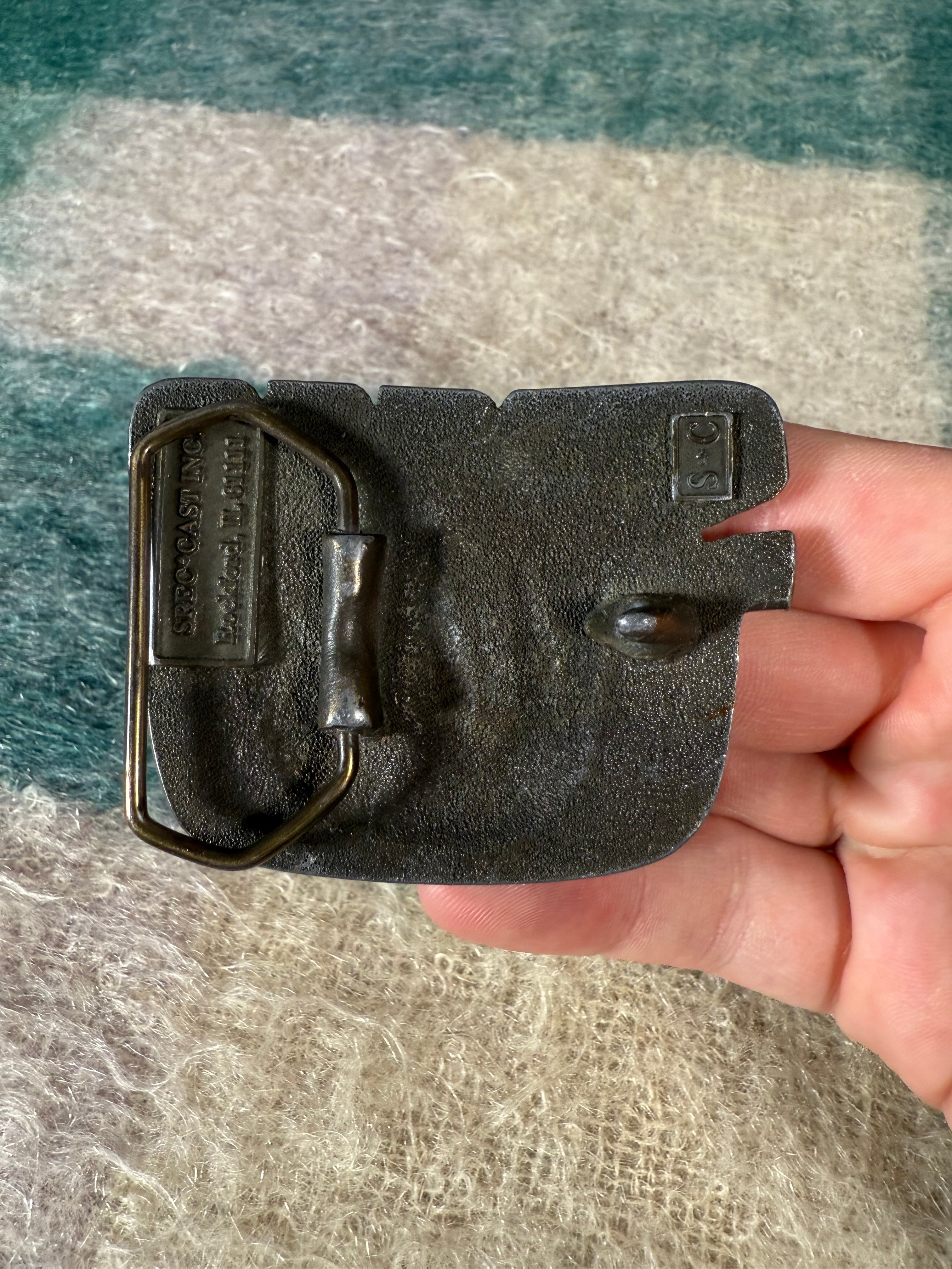 Vintage Sasco Aloe Plant Belt Buckle