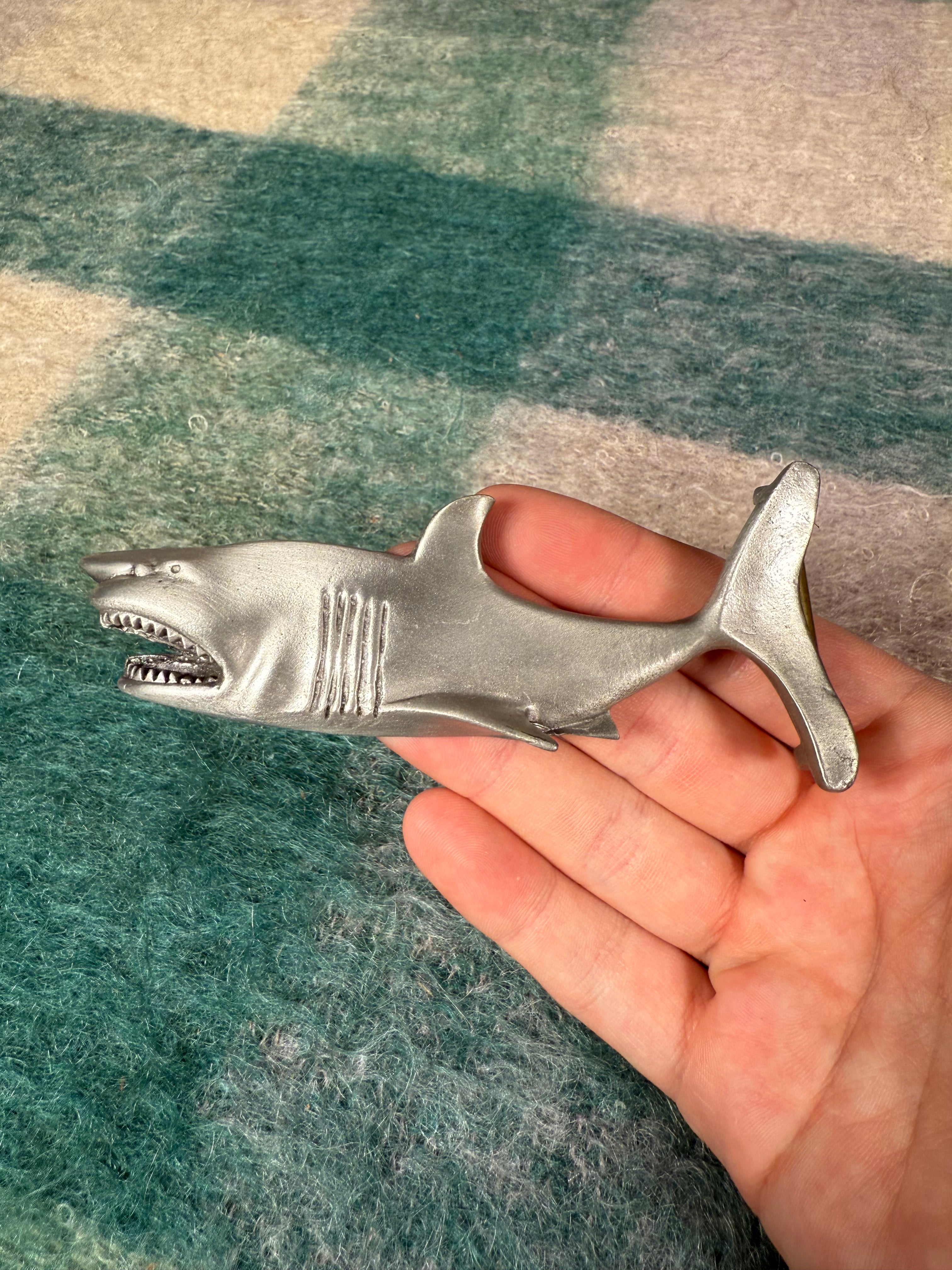 Vintage 3D Shark Belt Buckle