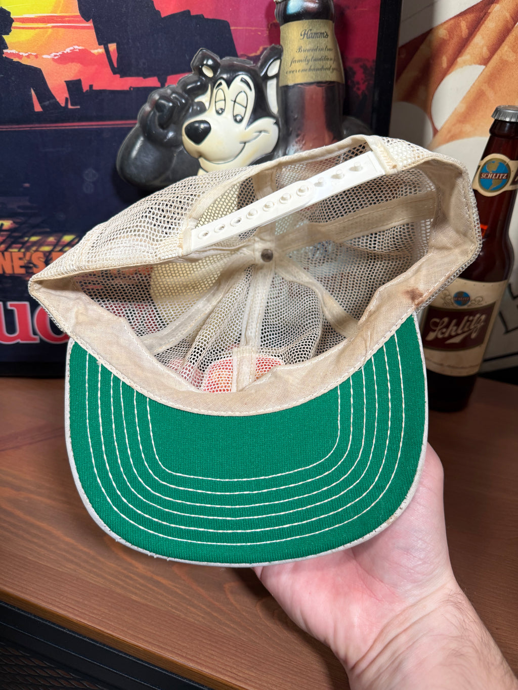 Vintage Distressed 7up Mesh Trucker Hat