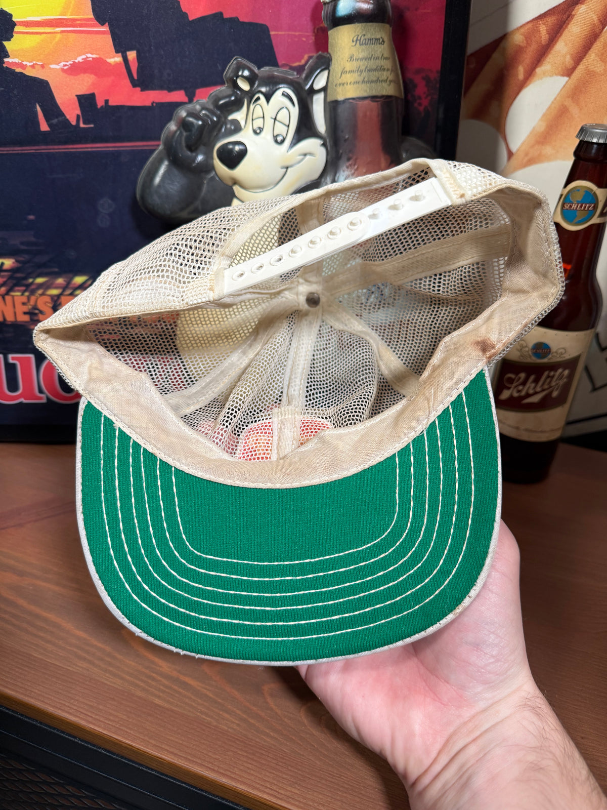 Vintage Distressed 7up Mesh Trucker Hat
