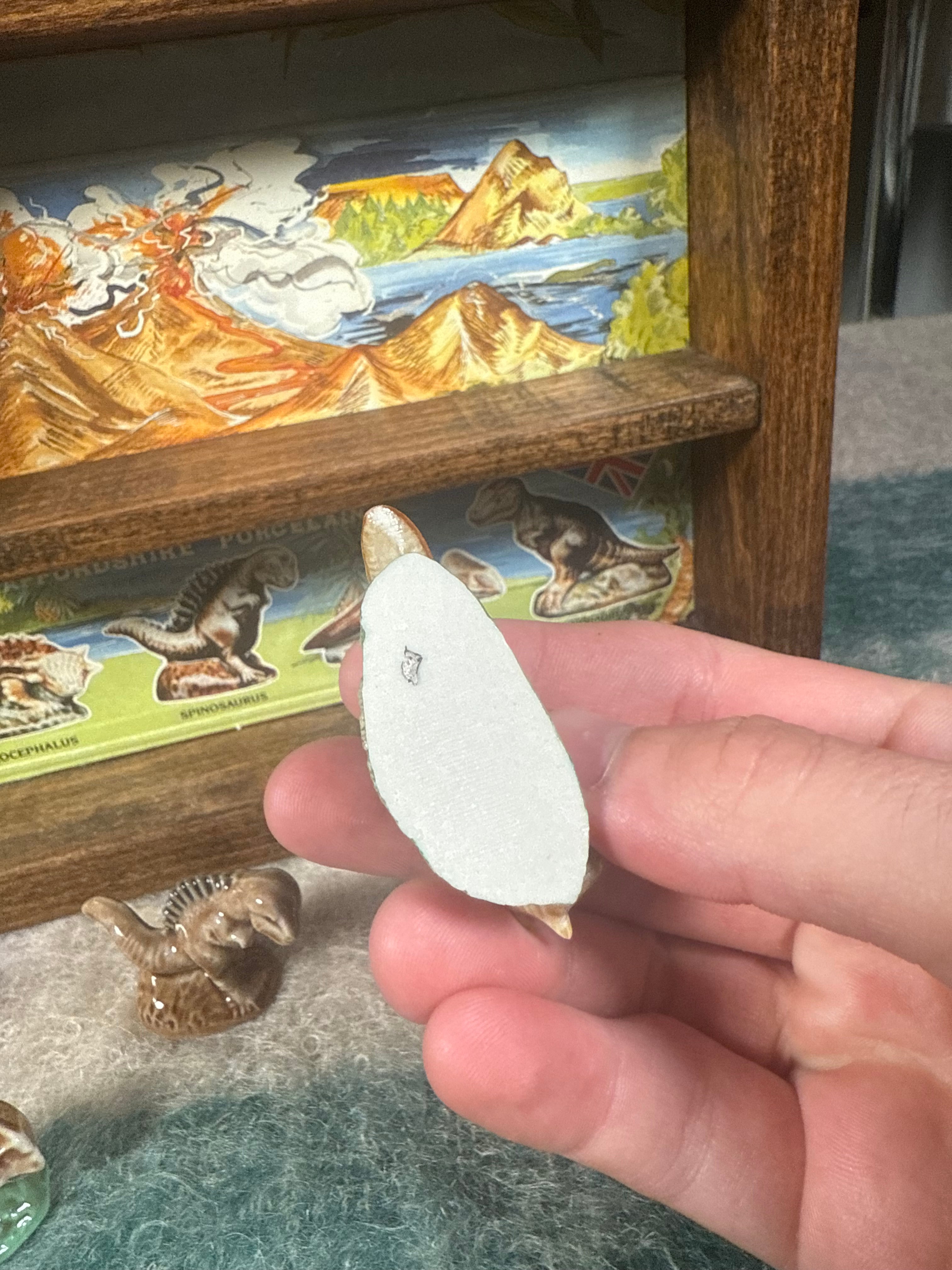 Vintage Porcelain Dinosaur Set and Display