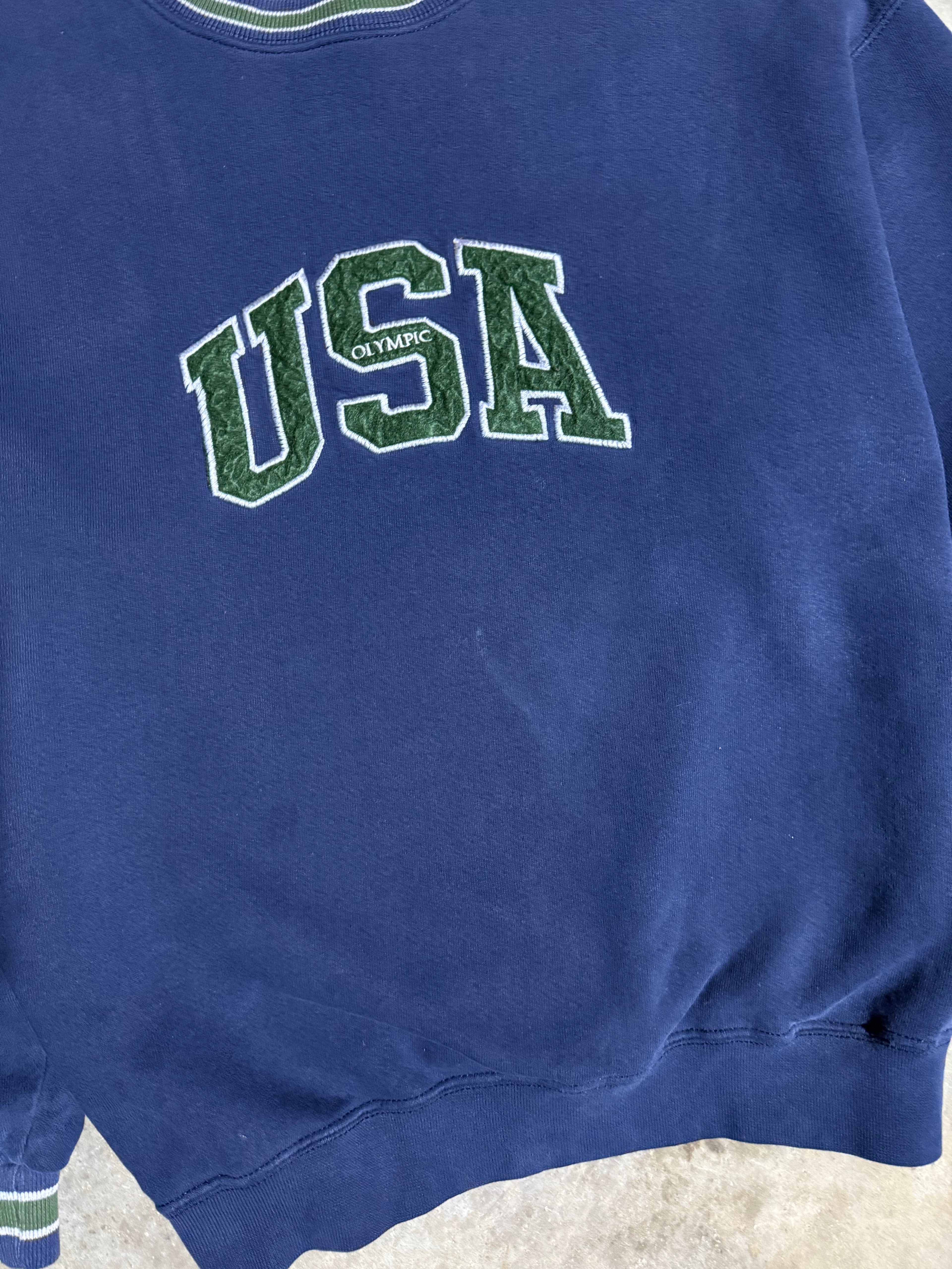 Vintage USA Olympics Blue Crewneck (L)