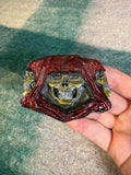 Vintage 3 Face Grim Reaper Belt Buckle