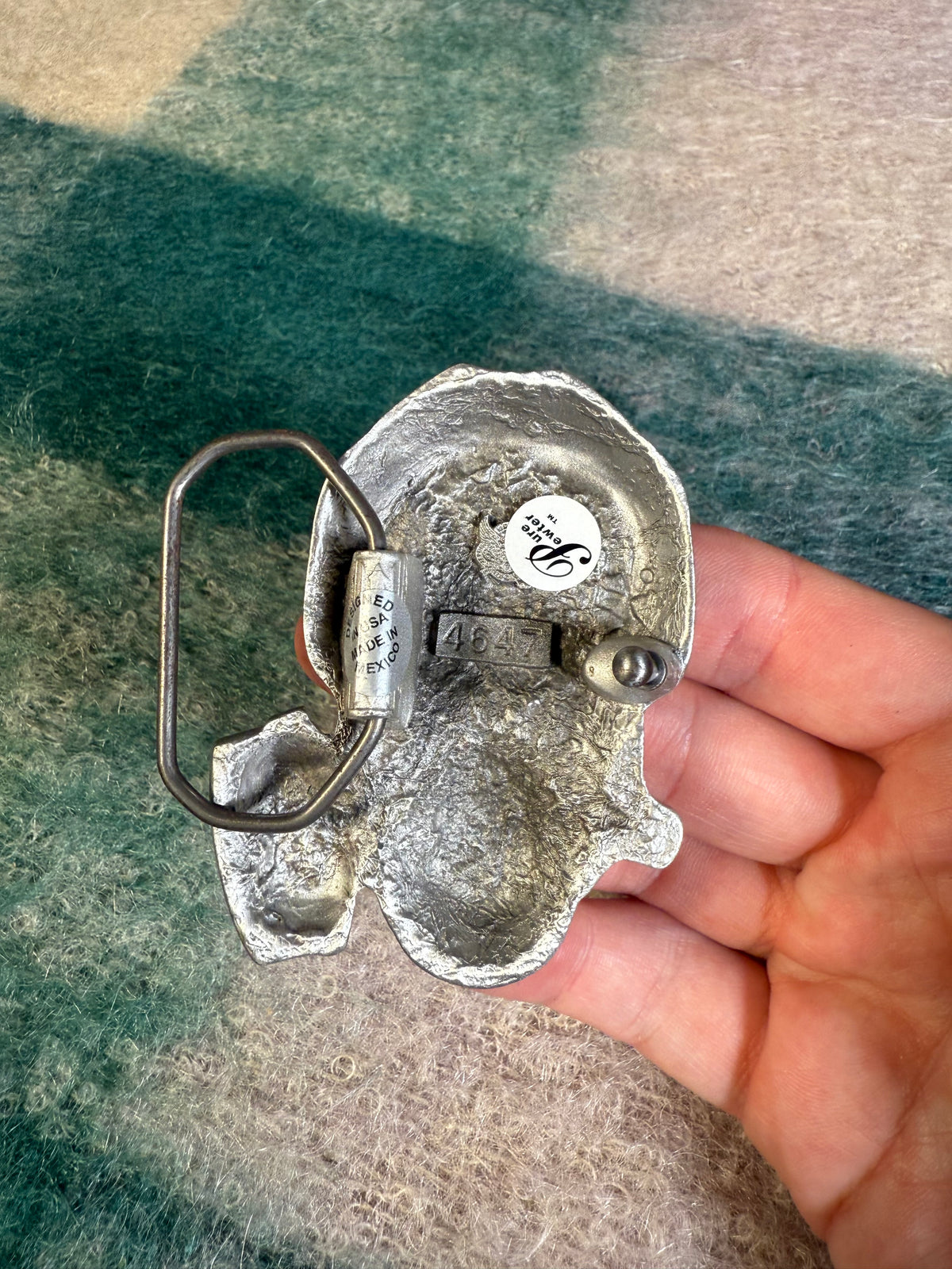 Vintage Gas Mask Belt Buckle