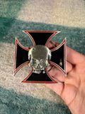 Vintage 2000s Chopper Skull Belt Buckle