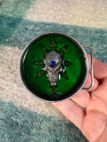 Vintage Alien Skull Resin Belt Buckle