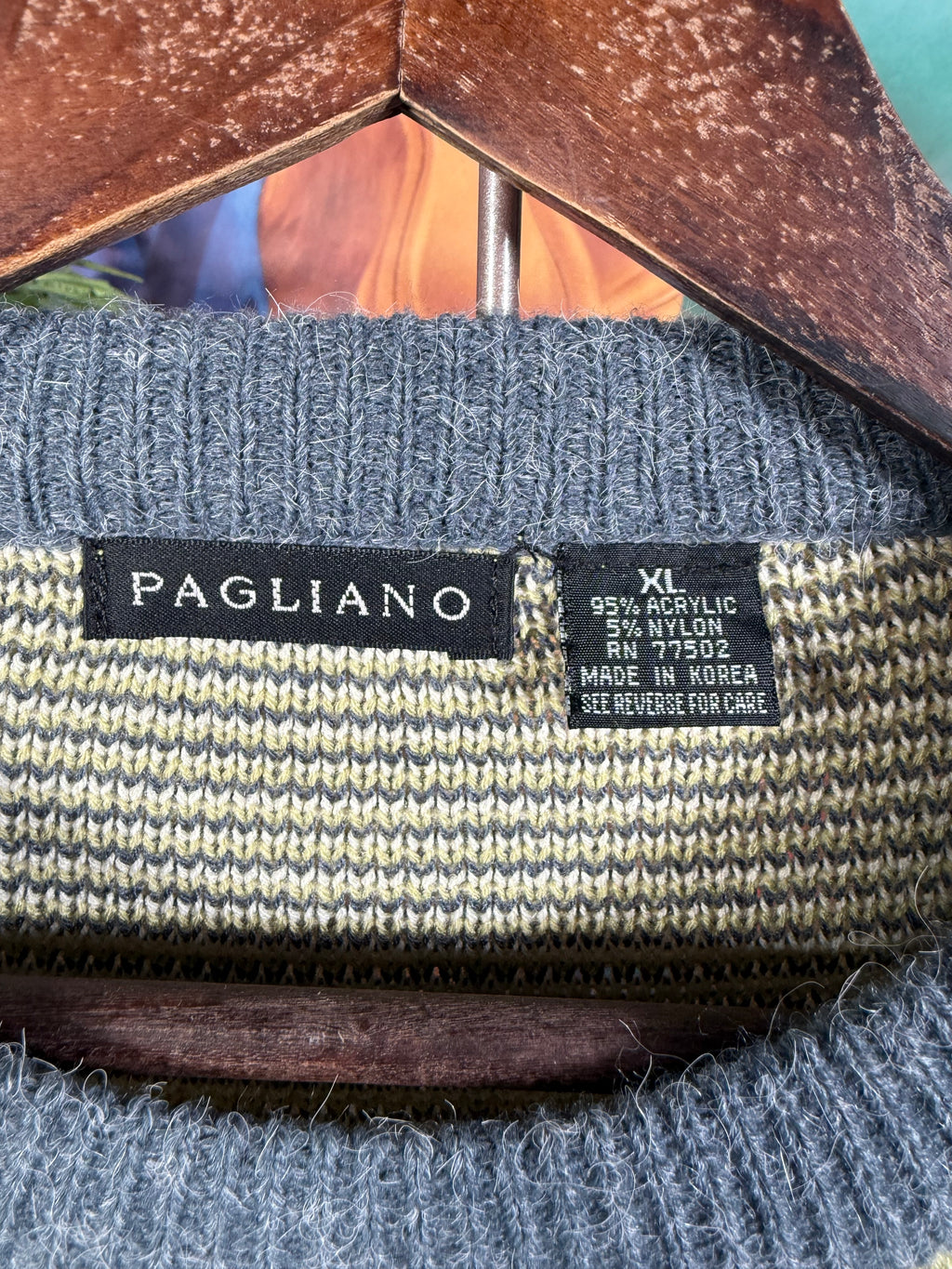 Vintage Pagliano Knit Golfer Sweater(XL)