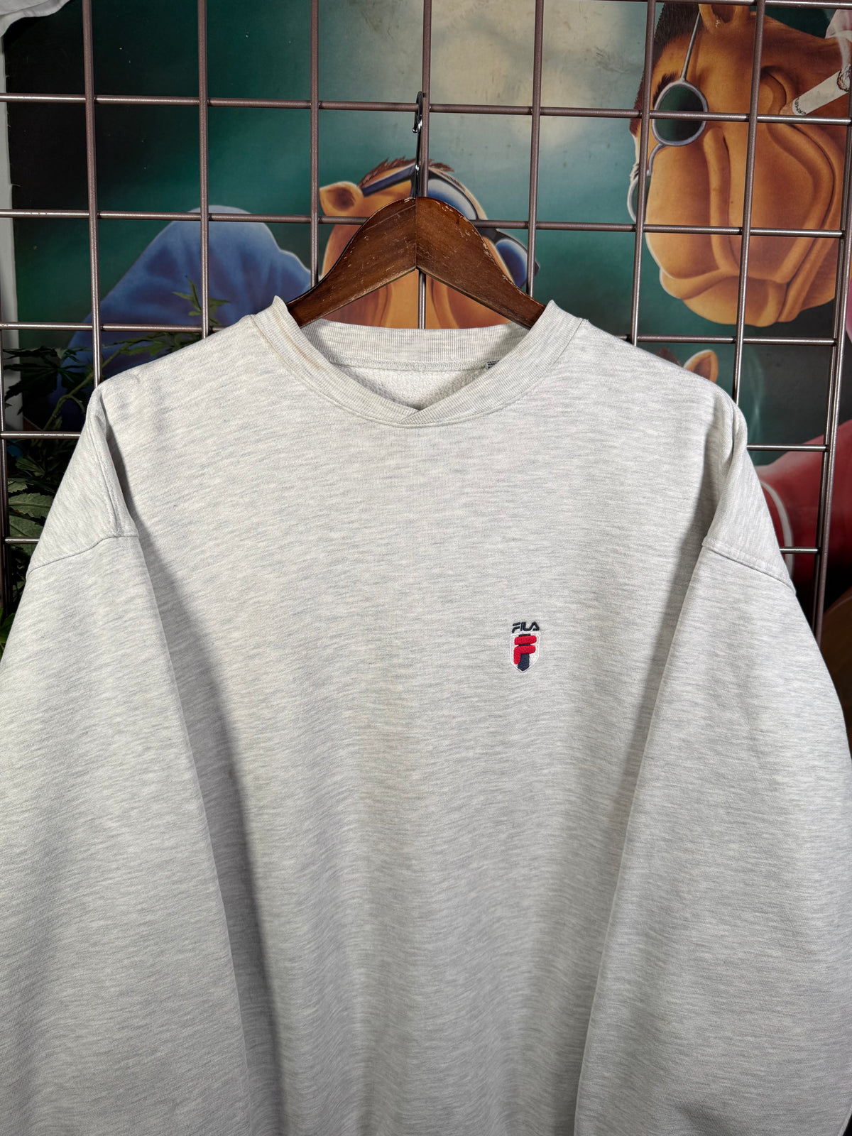 Vintage Fila Heavyweight Crewneck Sweatshirt(L)