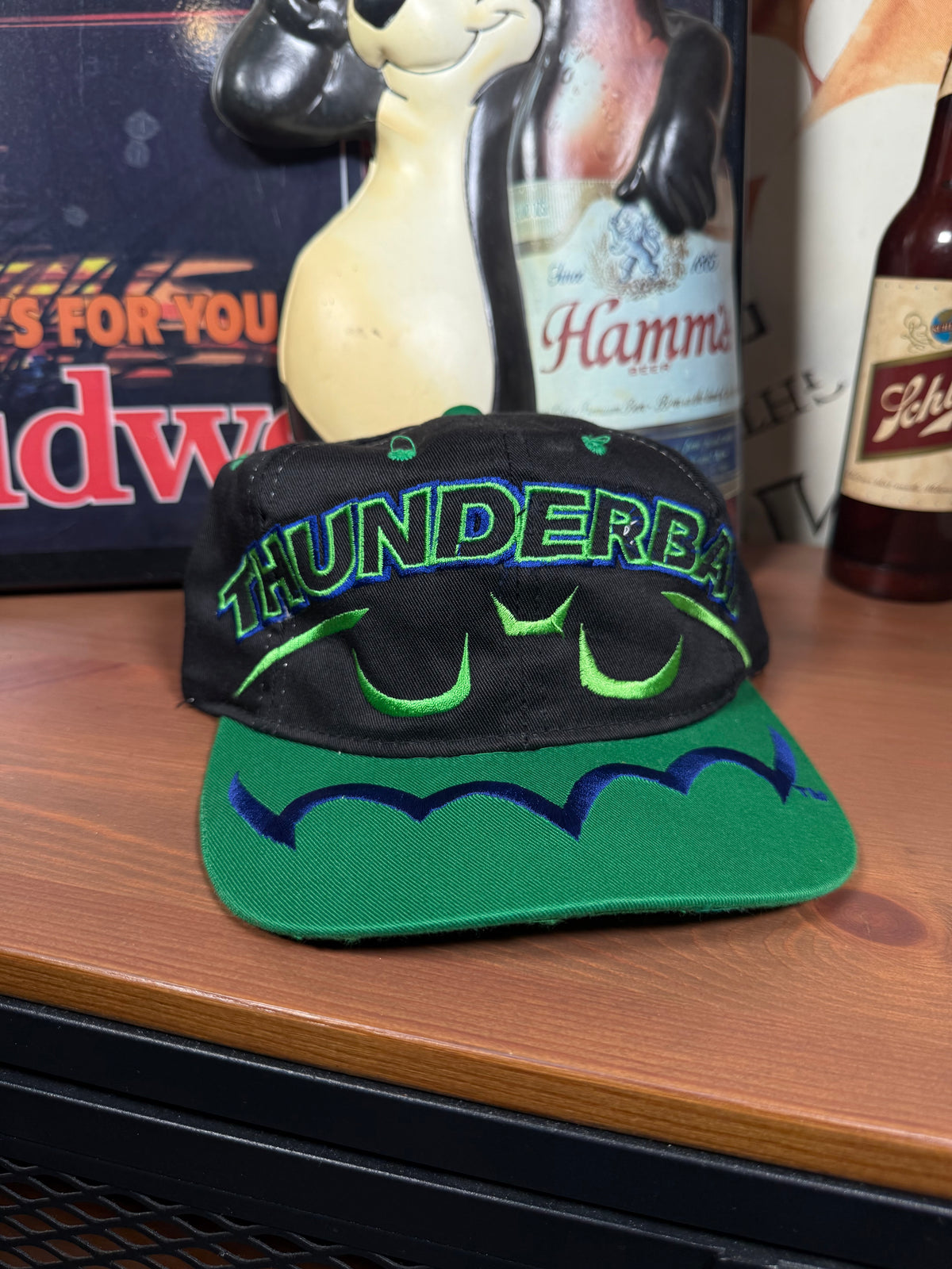 Vintage McDonalds Batman Nascar Thunderbat Youth Snapback