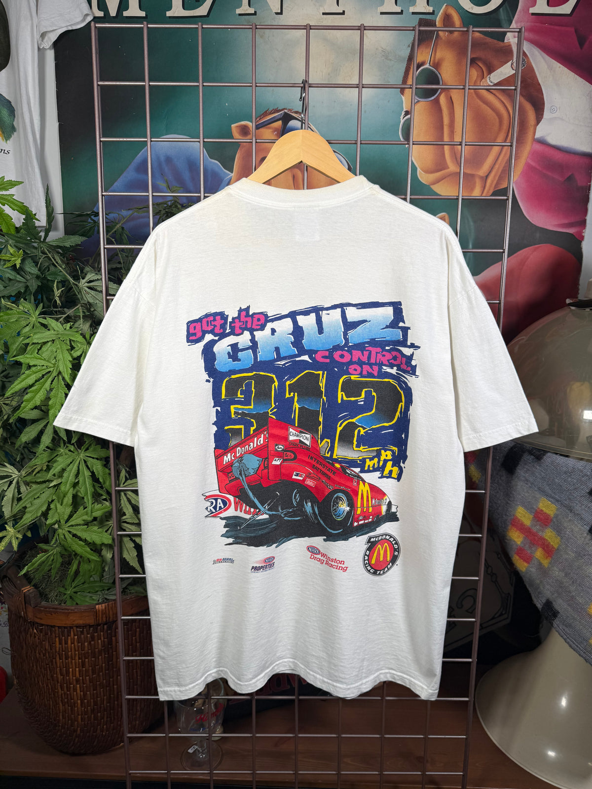Vintage 1996 McDonalds Racing Team Drag Racing T-Shirt (XL)