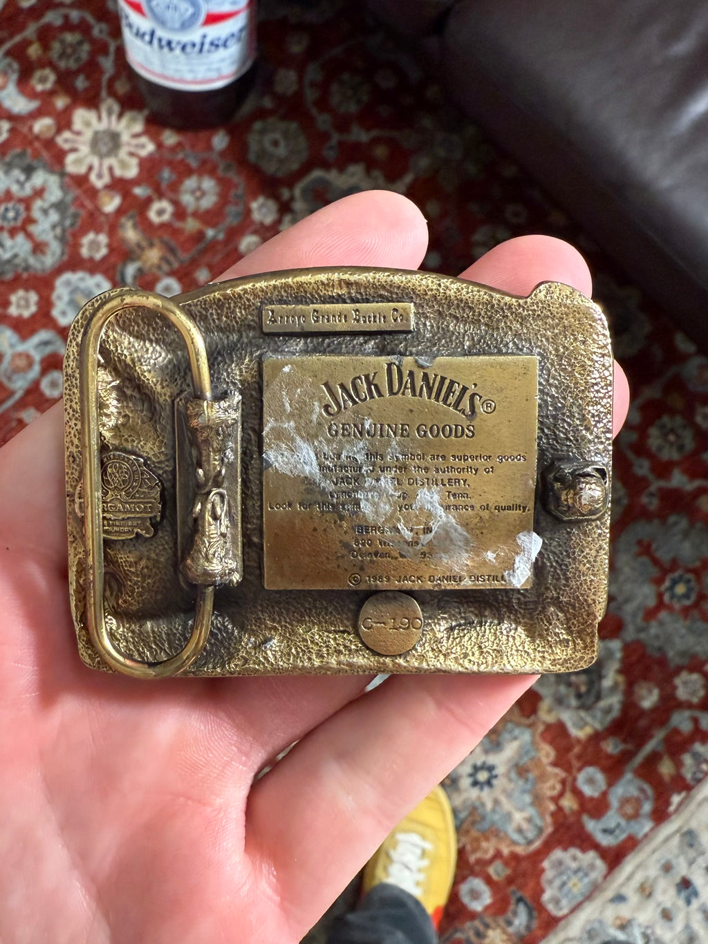 Vintage Jack Daniels Whiskey Belt Buckle