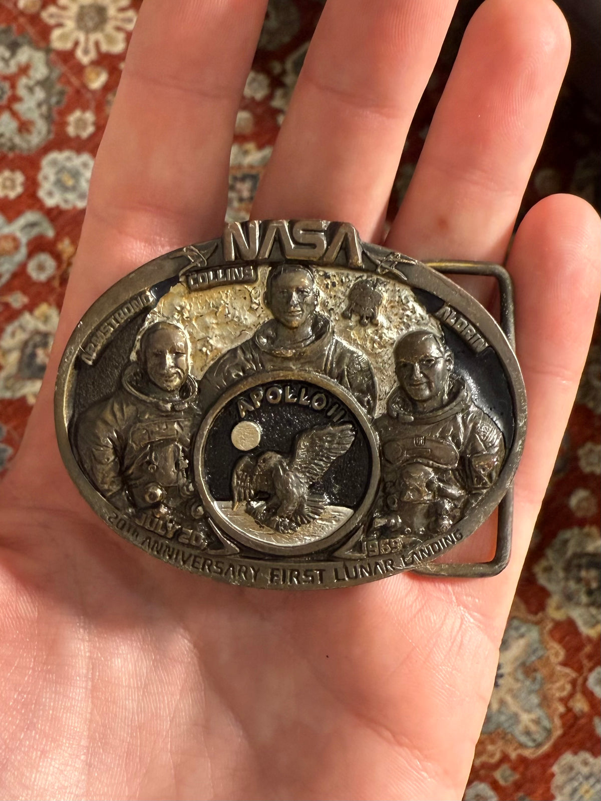 Vintage Nasa Apollo 11 Belt Buckle