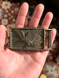 Vintage Eagle in the Mountains Belt Buckle