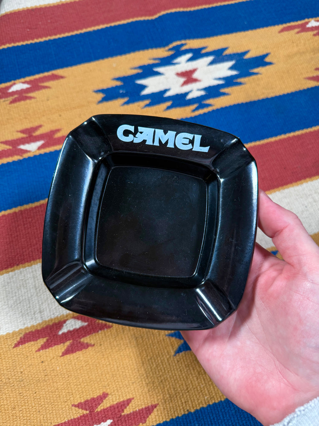 Vintage Camel Cigs Black Ashtray