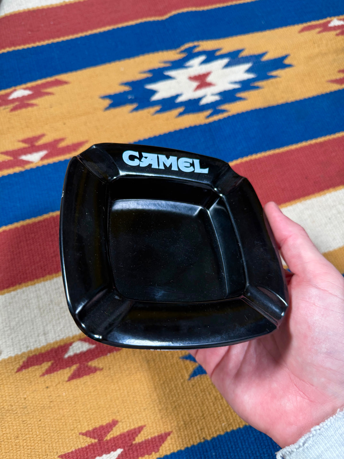 Vintage Camel Cigs Black Ashtray