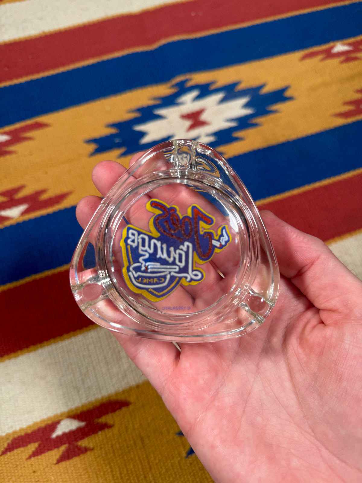 Vintage 1992 Joe’s Lounge Camel Cigs Glass Ashtray