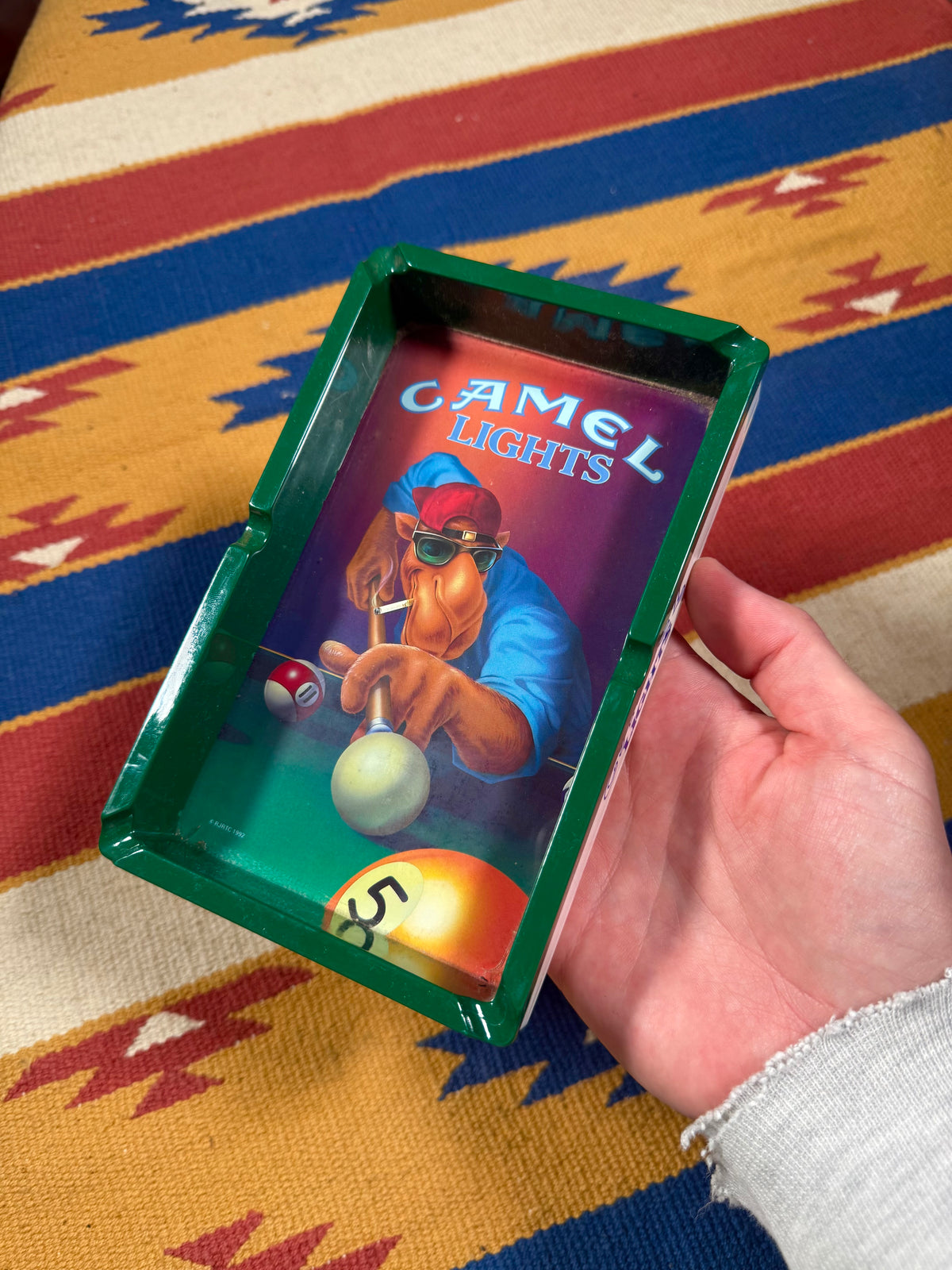 Vintage Camel Cigs Pool Table Ashtray