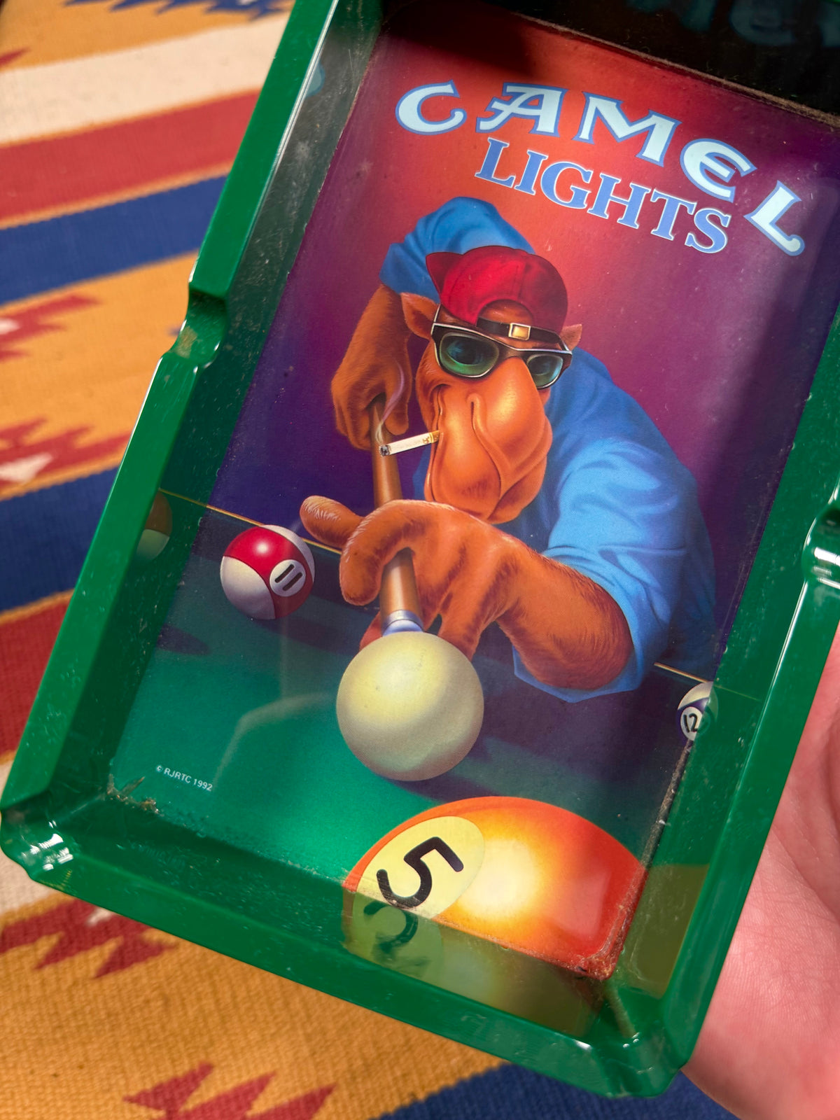 Vintage Camel Cigs Pool Table Ashtray