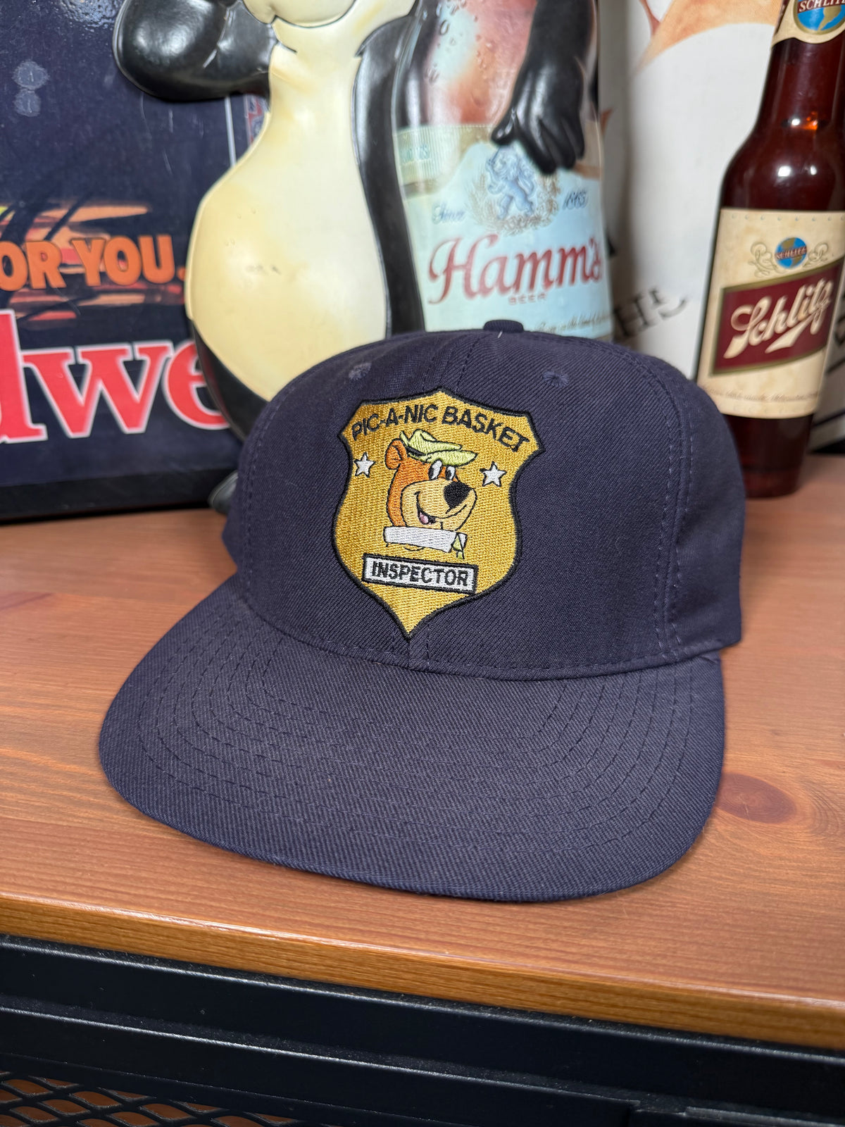 Vintage Yogi Bear Pic-A-Nic Basket Inspector Yellowstone Snapback